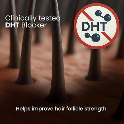 Rosemary Hair Growth Serum Roll On 25 ml – 3% Rosemary, 3% Redensyl & 2% Anagain | DHT-Blocking Scalp Serum Boosts Oxygen Flow, Reduces Hair Fall | Paraben/Sulfate-Free | Women & Men